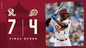 Image post by @RidersBaseball on Twitter