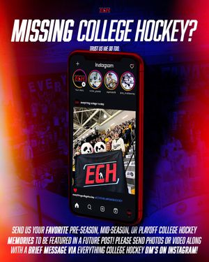 Image post by @everythingcollegehockey on Instagram