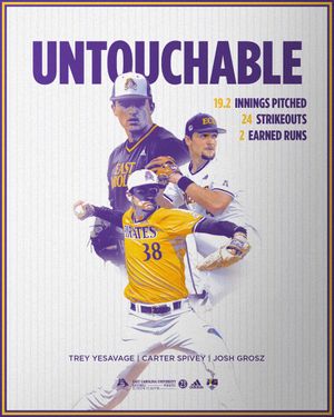 Image post by @ECUBaseball on Twitter
