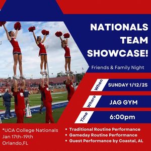 Image post by @southalabama.cheerleading on Facebook