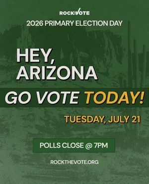 Image post by @rockthevote on Instagram