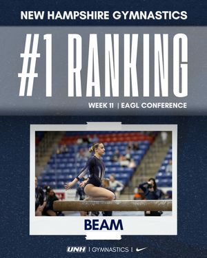 Image post by @unhgymnastics on Instagram