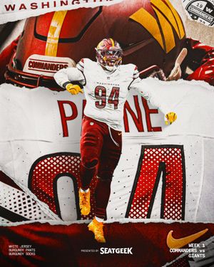 Image post by @Commanders on Twitter