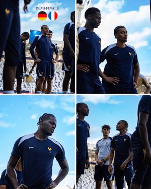 Image post by @equipedefrance on Twitter