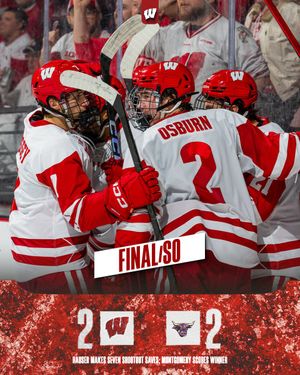 Image post by @BadgerMHockey on Twitter