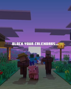 Image post by @minecraft on Instagram