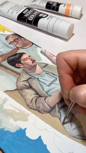 Video post by @RichPellegrinoArt on Facebook
