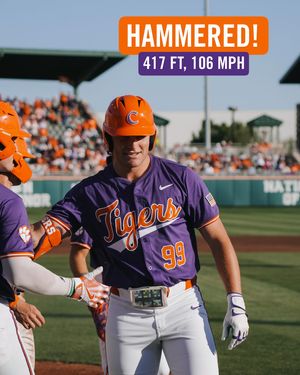 Image post by @clemsonbaseball on Instagram
