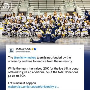 Image post by @everythingcollegehockey on Instagram