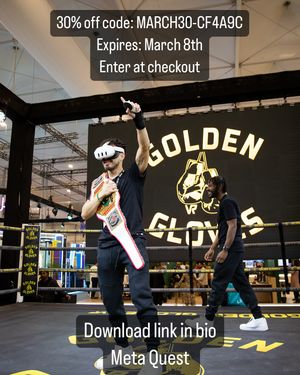 Image post by @goldenglovesvr on Instagram