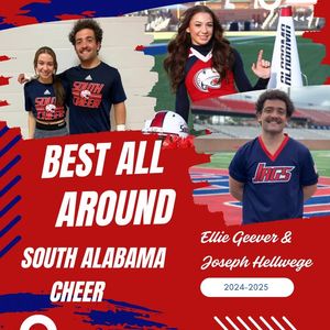 Image post by @southalabama.cheerleading on Facebook