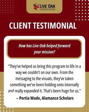 Image post by @LiveOakCommunications on Facebook