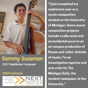Image post by @americancomposersforum on Instagram