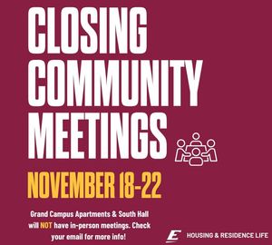 Image post by @EKUHousing on Facebook