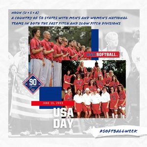 Image post by @USASoftball on Twitter