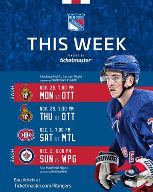 Image post by @nyrangers on Instagram