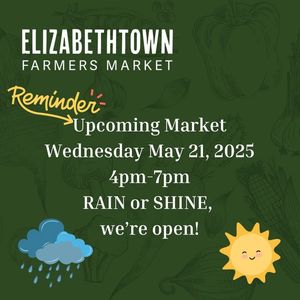 Image post by @Elizabethtown Farmer's Market on Facebook
