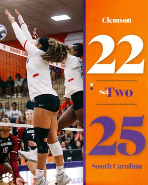 Image post by @ClemsonVB on Twitter