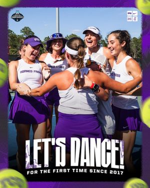 Image post by @tcuwomenstennis on Instagram