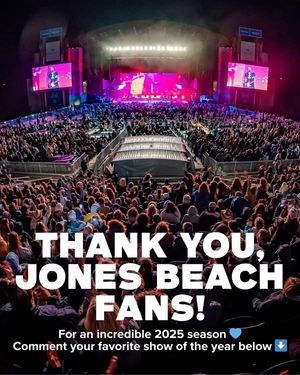 Image post by @JonesBeachTheaterShows on Facebook
