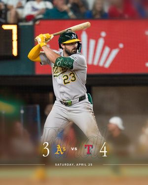 Image post by @Athletics on Twitter