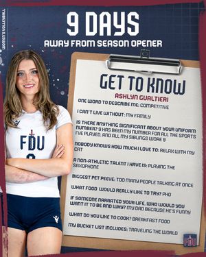 Image post by @FDUKnightsWVB on Twitter