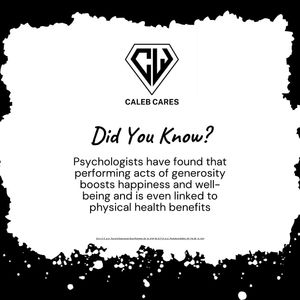 Image post by @calebcaresfdn on Instagram