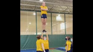 Video post by @QUAcroandTumble on Facebook