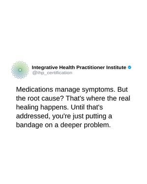 Image post by @integrativehealthpractitioner on Facebook