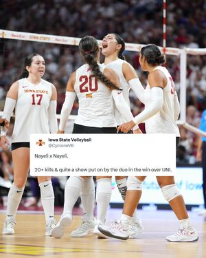 Image post by @iowastatevb on Instagram