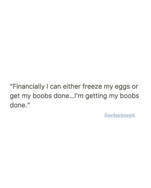 Image post by @overheardnewyork on Instagram