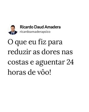 Image post by @ricardoamaderapsico on Instagram