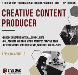 Image post by @LiveOakCommunications on Facebook