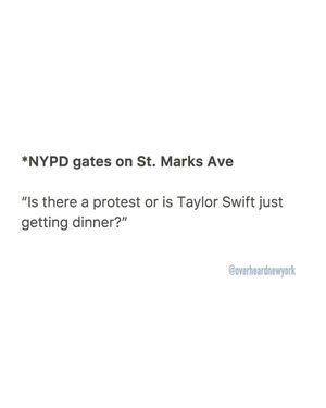 Image post by @overheardnewyork on Instagram