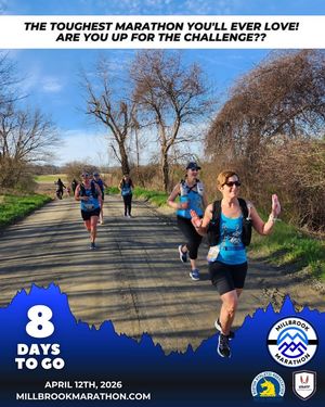 Image post by @millbrookmarathon on Facebook