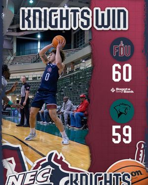 Image post by @FDUKnightsMBB on Twitter