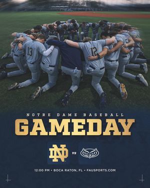 Image post by @notredamebaseball on Instagram