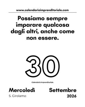 Image post by @calendarioimprenditoriale on Instagram
