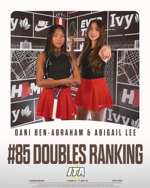 Image post by @brownu_wtennis on Instagram