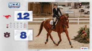 Image post by @SMUEquestrian on Twitter