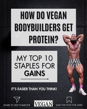 Image post by @thebodybuildingvegan on Instagram