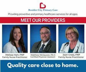 Image post by @BoulderCityHospitalBCH on Facebook