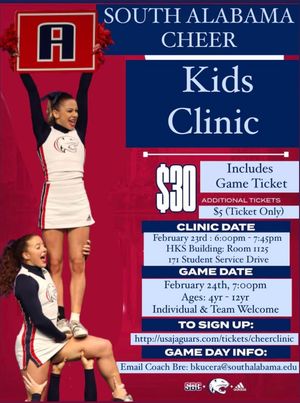 Image post by @southalabama.cheerleading on Facebook