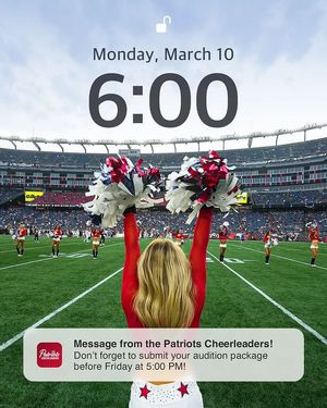 Image post by @patriotscheerleaders on Instagram