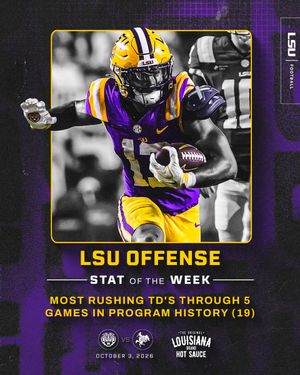 Image post by @LSUfootball on Twitter/X
