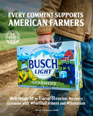 Image post by @BuschBeer on Twitter/X