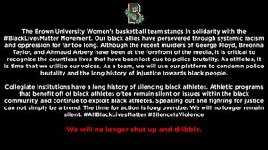 Image post by @BrownU_WBB on Twitter