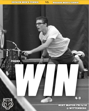 Image post by @DePauwAthletics on Twitter