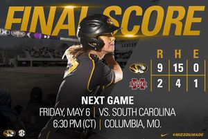 Image post by @mizzousoftball on Instagram