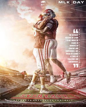 Image post by @RazorbackFB on Twitter